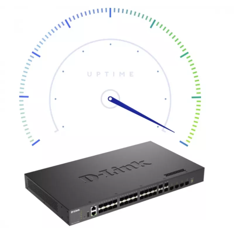 D-Link Layer 3 Stackable 10 Gigabit Managed Switches, Managed, L3, Vollduplex, Rackeinbau