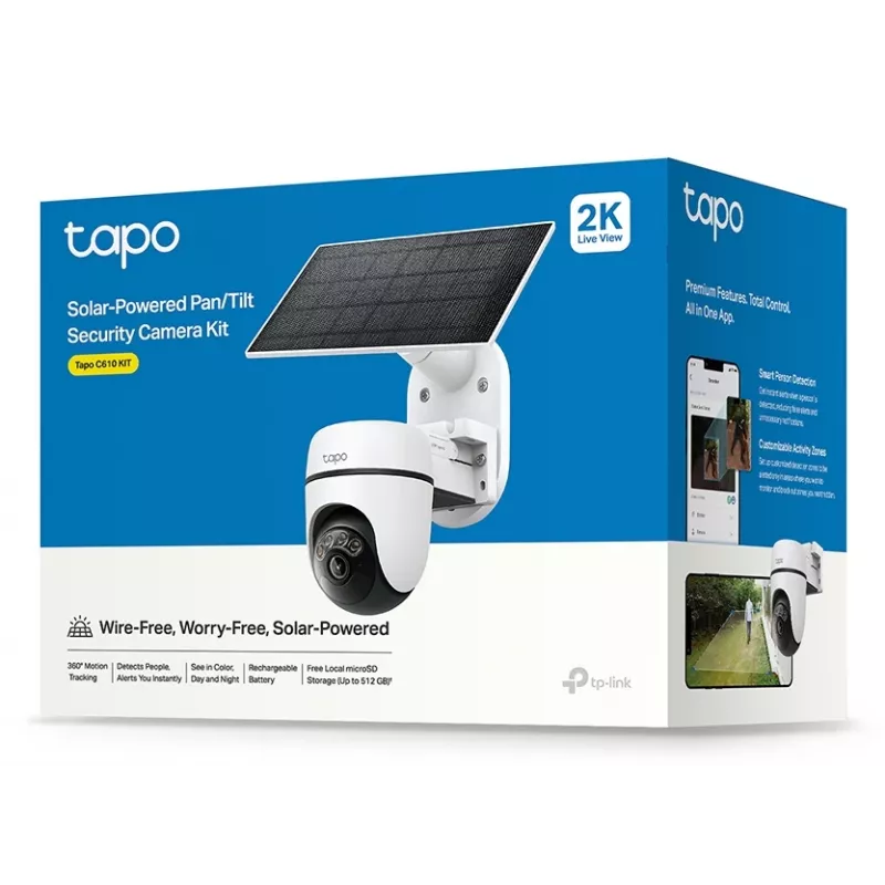 TP-Link Tapo Solar-Powered Pan/Tilt Security Camera Kit