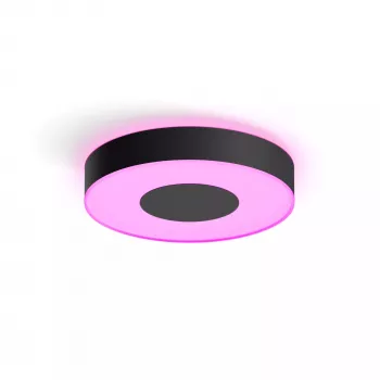 Smart-Deckenleuchte Philips Hue Infuse Schwarz Bluetooth LED, Ø 381 mm, H 86 mm