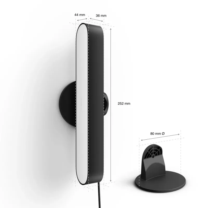 Philips Hue Play light bars Starter-Kit – 2 Play light bars + Hue Bridge Pro, Bluetooth, schwarz, Typ-C-Stecker