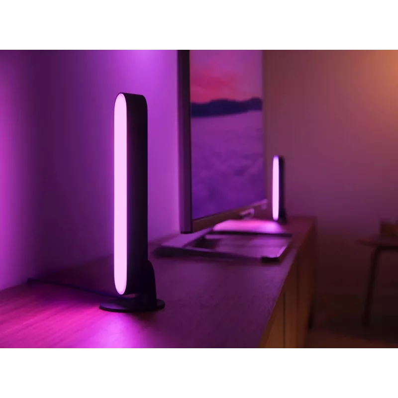 Philips Hue Play light bars Starter-Kit – 2 Play light bars + Hue Bridge Pro, Bluetooth, schwarz, Typ-C-Stecker