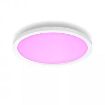 Philips Surimu Round Panel, Smarte Deckenleuchte, Bluetooth/Zigbee, Weiß, Aluminium, Multi, 2000 K