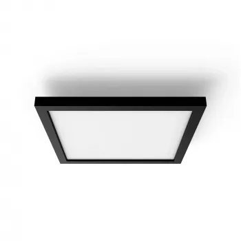Philips Aurelle Square Panel, Smart-Deckenleuchte, Bluetooth/Zigbee, Schwarz, LED, Aluminium, Variabel