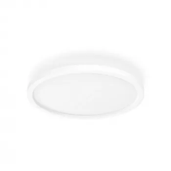 Philips Aurelle Hue Runde Panel-Leuchte, Intelligente Deckenleuchte, Bluetooth/Zigbee, Weiß, LED, Aluminium, Variabel