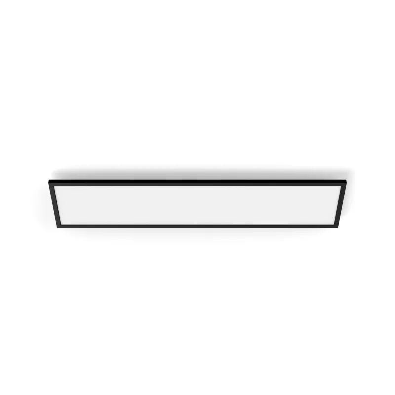 Intelligente Deckenleuchte Signify Philips Aurelle Rectangle Panel — Bluetooth/Zigbee, 1200×300×48 mm, schwarz