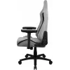 Universal Gaming-Stuhl AEROCOOL CROWNASHGR — grau gepolsterte Sitzfläche/Rückenlehne, 2D-Armlehnen, Stahlrahmen, Gasfeder Klasse 4, max. Benutzergewicht 150 kg