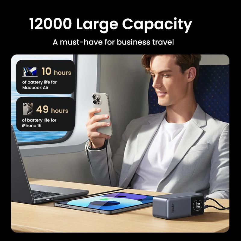 Tragbare Powerbank Ugreen 12000mAh 100W Schnellladung