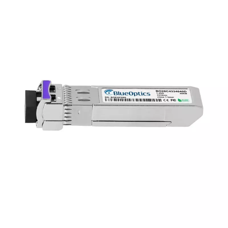 Glasfaser-SFP-Transceiver BlueOptics BO28C4334640D-BO, LC-Stecker, Aluminium, 0,02 kg