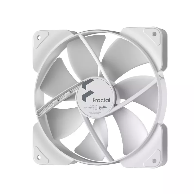 Computergehäuselüfter Fractal Design Aspect 14 cm (140 mm) Weiß, 12 V, 1000 U/min