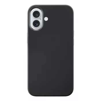 Cellularline Sensation – iPhone 16 Hülle aus Soft-Touch-Silikon, Cover, Apple, iPhone 16, 15,5 cm (6,1 Zoll), Schwarz