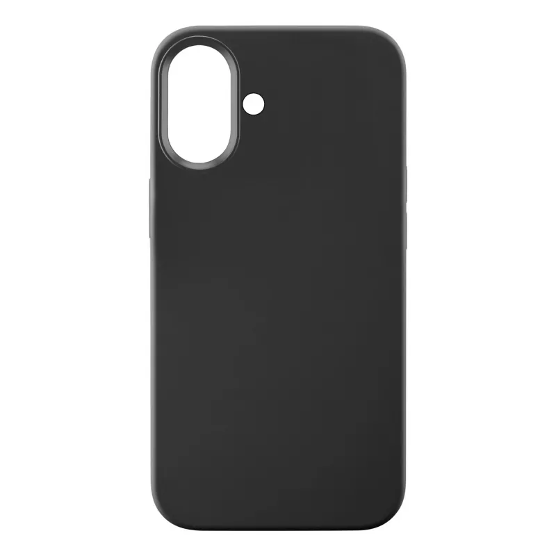 Cellularline Sensation – iPhone 16 Hülle aus Soft-Touch-Silikon, Cover, Apple, iPhone 16, 15,5 cm (6,1 Zoll), Schwarz