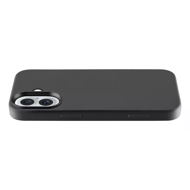 Cellularline Sensation – iPhone 16 Hülle aus Soft-Touch-Silikon, Cover, Apple, iPhone 16, 15,5 cm (6,1 Zoll), Schwarz