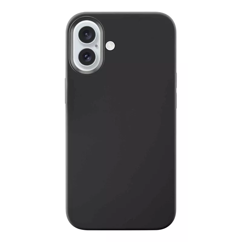 Cellularline Sensation – iPhone 16 Hülle aus Soft-Touch-Silikon, Cover, Apple, iPhone 16, 15,5 cm (6,1 Zoll), Schwarz