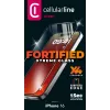 Cellularline Fortified Xtreme Glass - iPhone 16 Ultrawiderstandsfähiges gehärtetes Glas mit verstärkten Rändern, einfach anzubringen und extrem widerstandsfähig