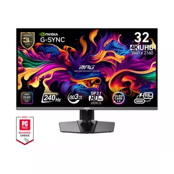 MSI MPG 322URX QD-OLED Computermonitor 80 cm (31,5 Zoll) 3840 x 2160 Pixel 4K Ultra HD Schwarz