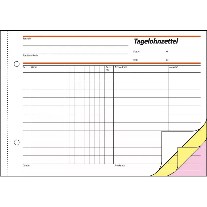 Geschäftsformular Sigel SD065 Grün A5 q 120 Blatt