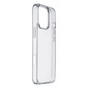 Cellularline Clear Protect – Hartschale für iPhone 16 Pro Max mit Gummirändern