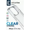 Cellularline Clear Protect – Hartschale für iPhone 16 Pro Max mit Gummirändern