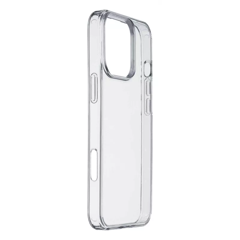 Cellularline Clear Protect – Hartschale für iPhone 16 Pro Max mit Gummirändern