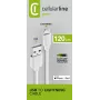 Cellularline Netzkabel 120cm - Lightning Lightning-Kabel zum Aufladen und zur Datenübertragung