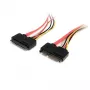 StarTech.com 30 cm 22-Pin SATA Strom- und Datenverlängerungskabel