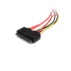 StarTech.com 30 cm 22-Pin SATA Strom- und Datenverlängerungskabel