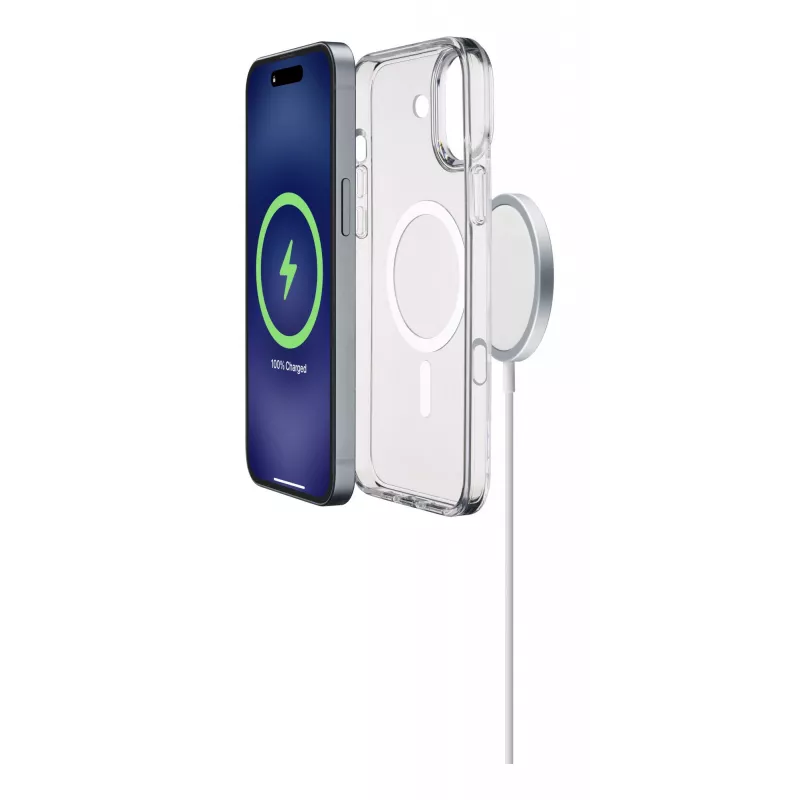 Cellularline Gloss Mag – iPhone 16 Magnetische Hülle zum Laden und Befestigen am MagSafe-Ladegerät