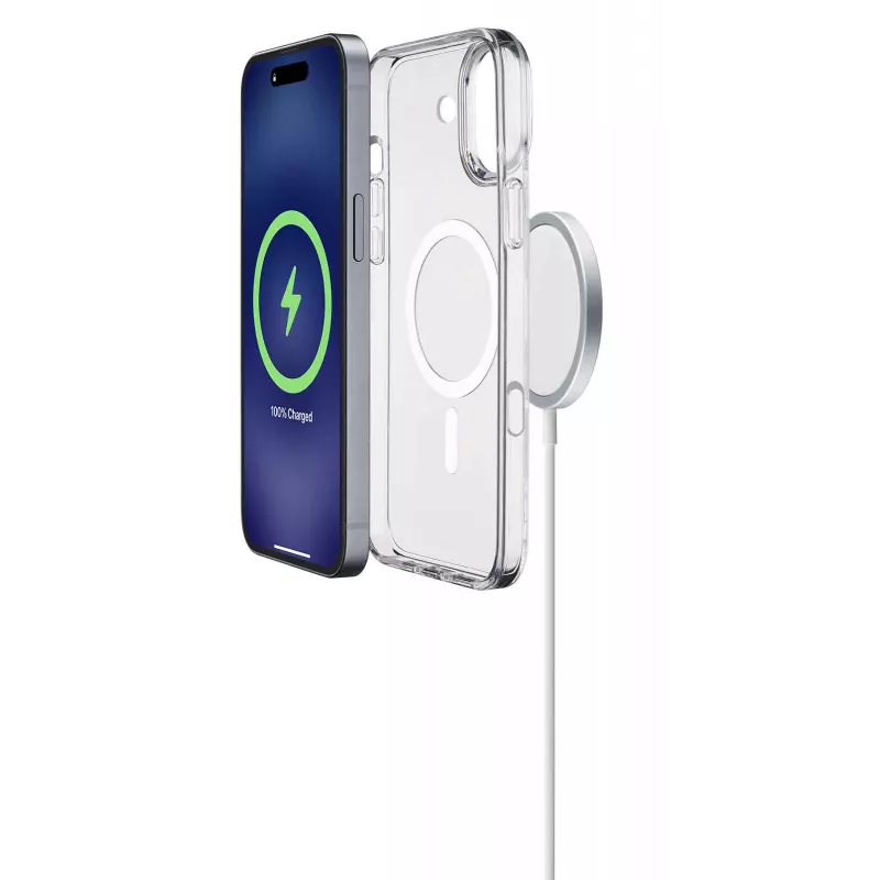 Cellularline Gloss Mag – iPhone 16 Magnetische Hülle zum Laden und Befestigen am MagSafe-Ladegerät