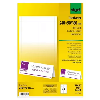 Nicht haftendes Druckeretikett Sigel DP050