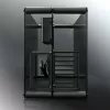 RAIJINTEK Paean Desktop-PC-Gehäuse – Schwarz Transparent, ATX/Micro-ATX/Mini-ITX, 4x USB 3.2 Gen1, 3x3,5-Zoll + 3x2,5-Zoll Einschübe
