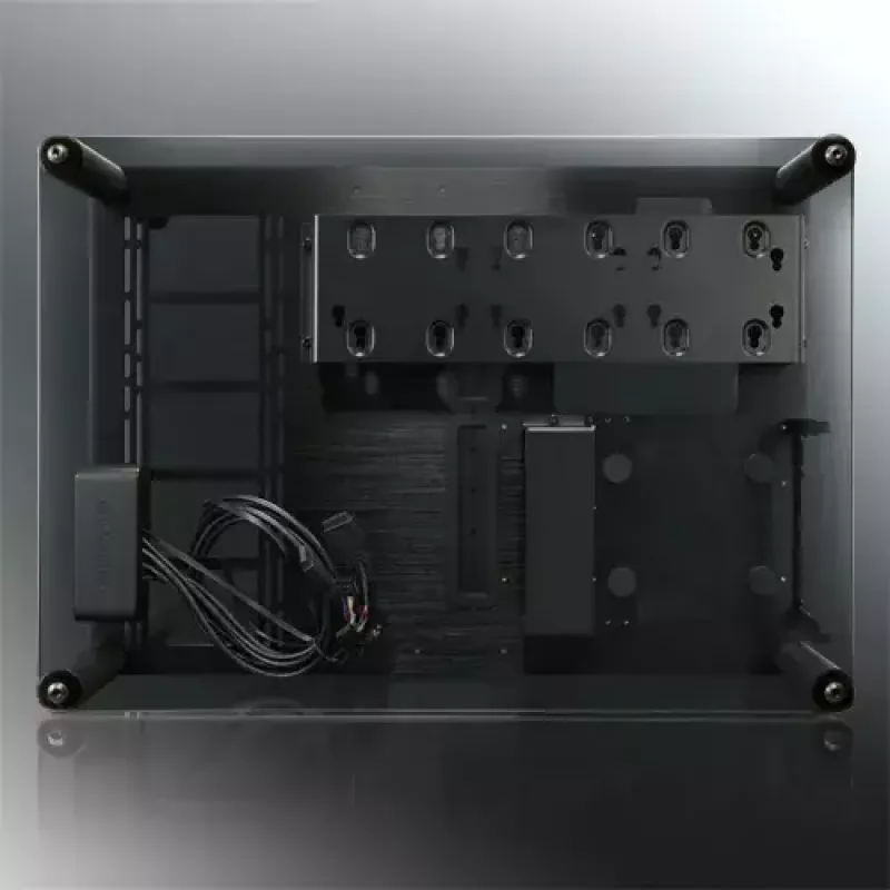 RAIJINTEK Paean Desktop-PC-Gehäuse – Schwarz Transparent, ATX/Micro-ATX/Mini-ITX, 4x USB 3.2 Gen1, 3x3,5-Zoll + 3x2,5-Zoll Einschübe