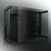 RAIJINTEK Paean Desktop-PC-Gehäuse – Schwarz Transparent, ATX/Micro-ATX/Mini-ITX, 4x USB 3.2 Gen1, 3x3,5-Zoll + 3x2,5-Zoll Einschübe