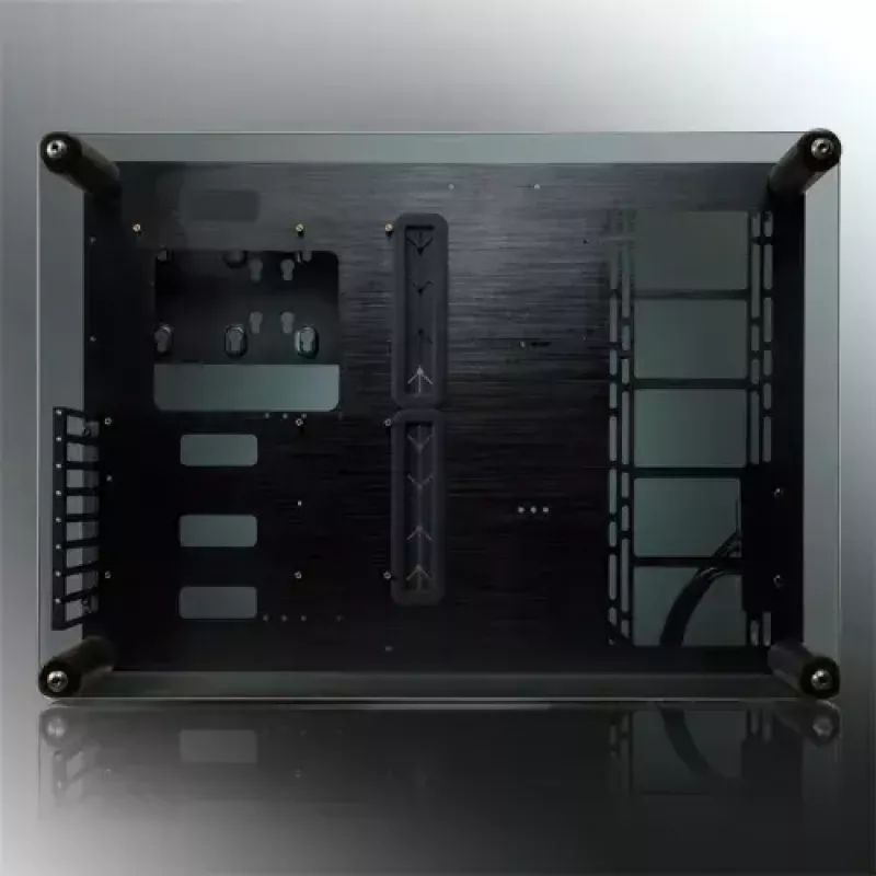 RAIJINTEK Paean Desktop-PC-Gehäuse – Schwarz Transparent, ATX/Micro-ATX/Mini-ITX, 4x USB 3.2 Gen1, 3x3,5-Zoll + 3x2,5-Zoll Einschübe