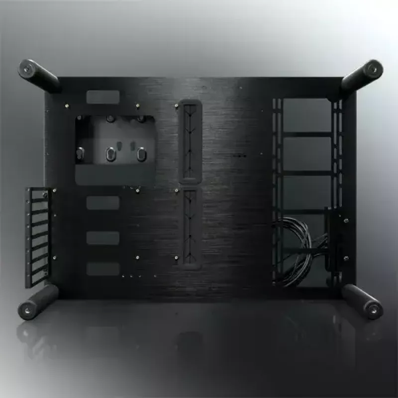 RAIJINTEK Paean Desktop-PC-Gehäuse – Schwarz Transparent, ATX/Micro-ATX/Mini-ITX, 4x USB 3.2 Gen1, 3x3,5-Zoll + 3x2,5-Zoll Einschübe