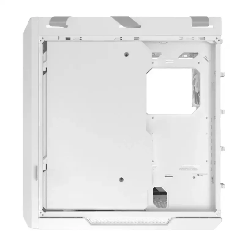 PC-Gehäuse ASUS ROG Strix Helios II Midi Tower Weiß — unterstützt EATX/ATX/Micro-ATX/Mini-ITX, 3x140mm Front + 1x140mm Rückseite, 2×3,5 Zoll + 4×2,5 Zoll Einschübe, gehärtetes Glas