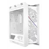 PC-Gehäuse ASUS ROG Strix Helios II Midi Tower Weiß — unterstützt EATX/ATX/Micro-ATX/Mini-ITX, 3x140mm Front + 1x140mm Rückseite, 2×3,5 Zoll + 4×2,5 Zoll Einschübe, gehärtetes Glas