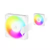 140 mm Lüfter Arctic Freezer P14 Pro Reverse A-RGB (Weiß) — 166.5 m³/h, 5.1 mmH₂O, FDB, PWM, Kabel-Splitter