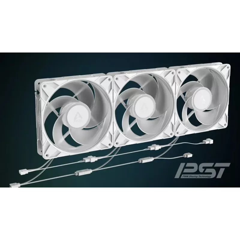140 mm Lüfter Arctic Freezer P14 Pro Reverse A-RGB (Weiß) — 166.5 m³/h, 5.1 mmH₂O, FDB, PWM, Kabel-Splitter