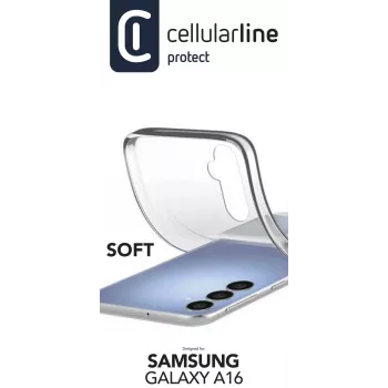 Cellularline Soft - Galaxy A16 Weiche Gummihülle, Cover, Samsung, Galaxy A16, 17 cm (6,7 Zoll), Transparent
