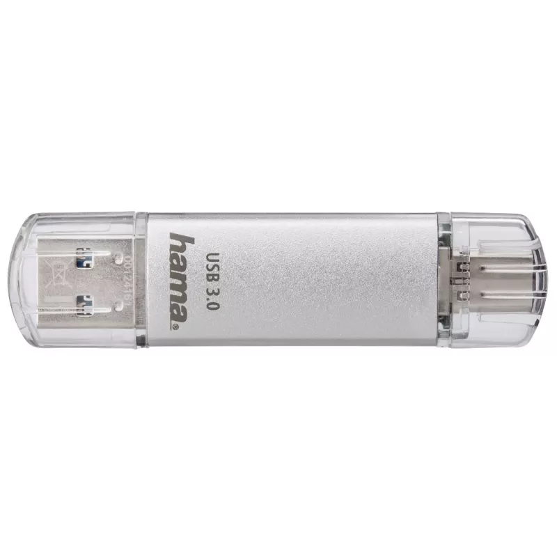 Hama C-Laeta USB-Stick 128 GB USB Typ-A / USB Typ-C 3.2 Gen 1 (3.1 Gen 1) Silber