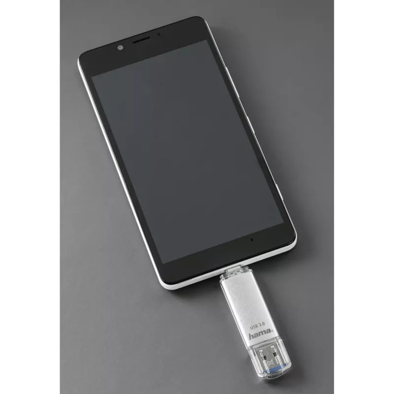 Hama C-Laeta USB-Stick 128 GB USB Typ-A / USB Typ-C 3.2 Gen 1 (3.1 Gen 1) Silber