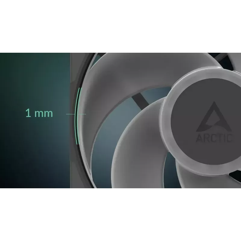 140-mm-Gehäuselüfter Arctic Freezer P14 Pro Reverse A-RGB — PWM, 140 mm, 166,5 m³/h, 5,1 mmH2O, FDB, schwarz