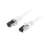 LANBERG Netzwerkkabel Cat8.1 S/FTP (S-STP) RJ-45 auf RJ-45 Weiß 0,5 m