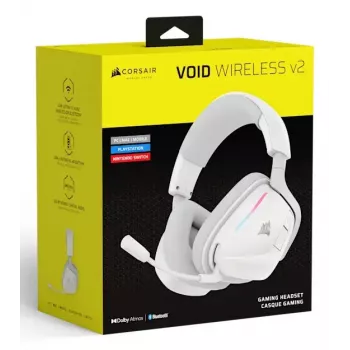 Headset Corsair VOID WIRELESS v2 Kabelgebunden & Kabellos Bluetooth Weiß