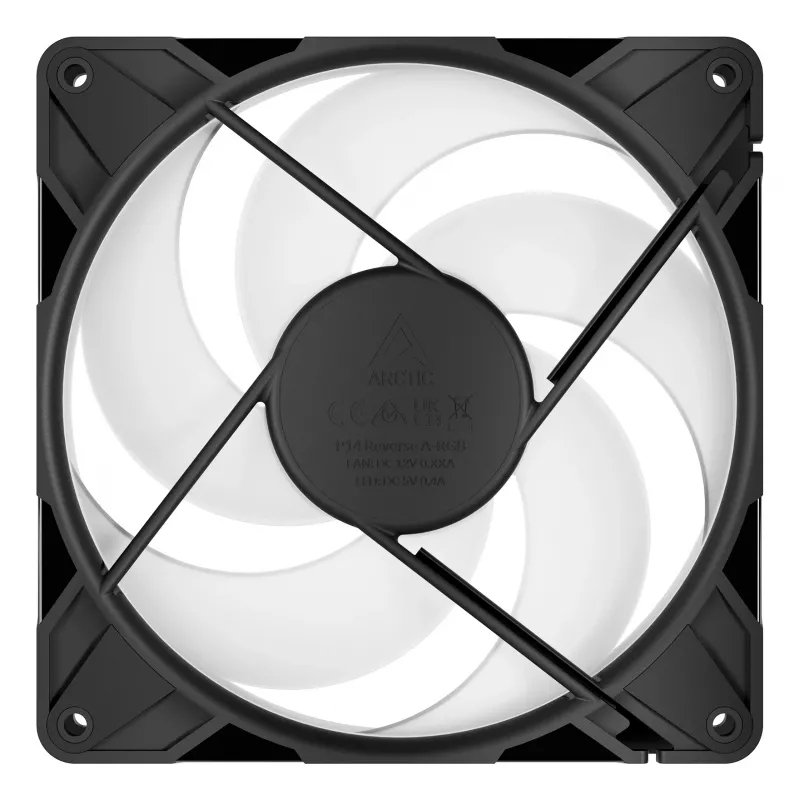 ARCTIC Freezer P14 Pro Reverse A-RGB - 3er-Pack - 140 mm A-RGB PWM-Lüfter mit Kabelverteiler