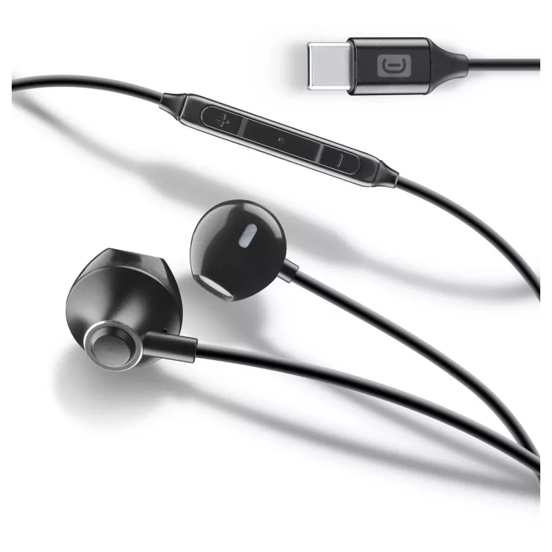 Cellularline ORBIT Stereo-Kapselkopfhörer mit Mikrofon und Fernbedienung