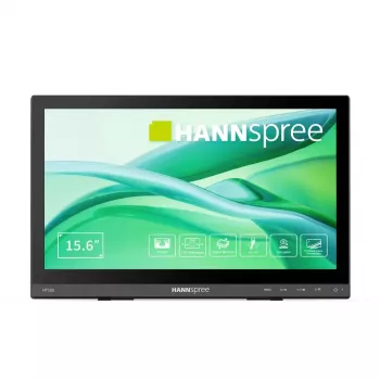 HANNspree HT165HPB 39,6 cm (15,6 Zoll) Full HD IPS LCD Touchscreen-Monitor 1920×1080, 15 ms, VESA, Lautsprecher, Schwarz