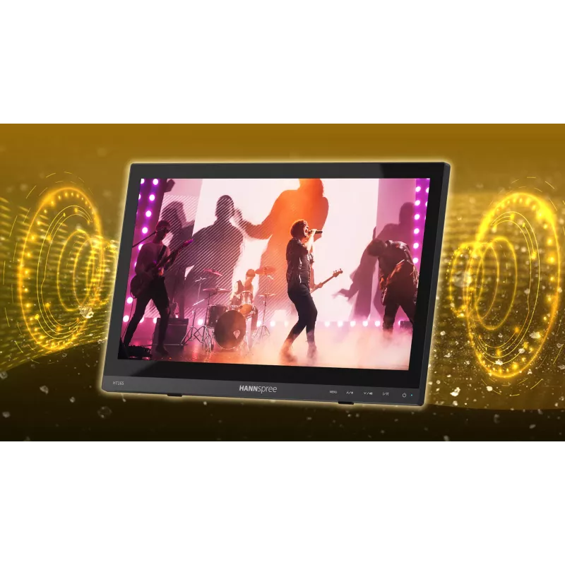 HANNspree HT165HPB 39,6 cm (15,6 Zoll) Full HD IPS LCD Touchscreen-Monitor 1920×1080, 15 ms, VESA, Lautsprecher, Schwarz