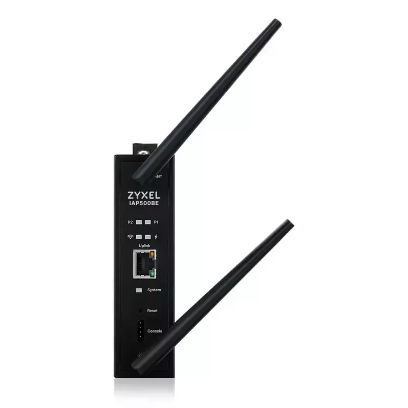 Wireless Access Point Zyxel IAP500BE — Dualband 2.4/5 GHz, 5012 Mbit/s, PoE, 1×RJ-45, externe Antennen, schwarz