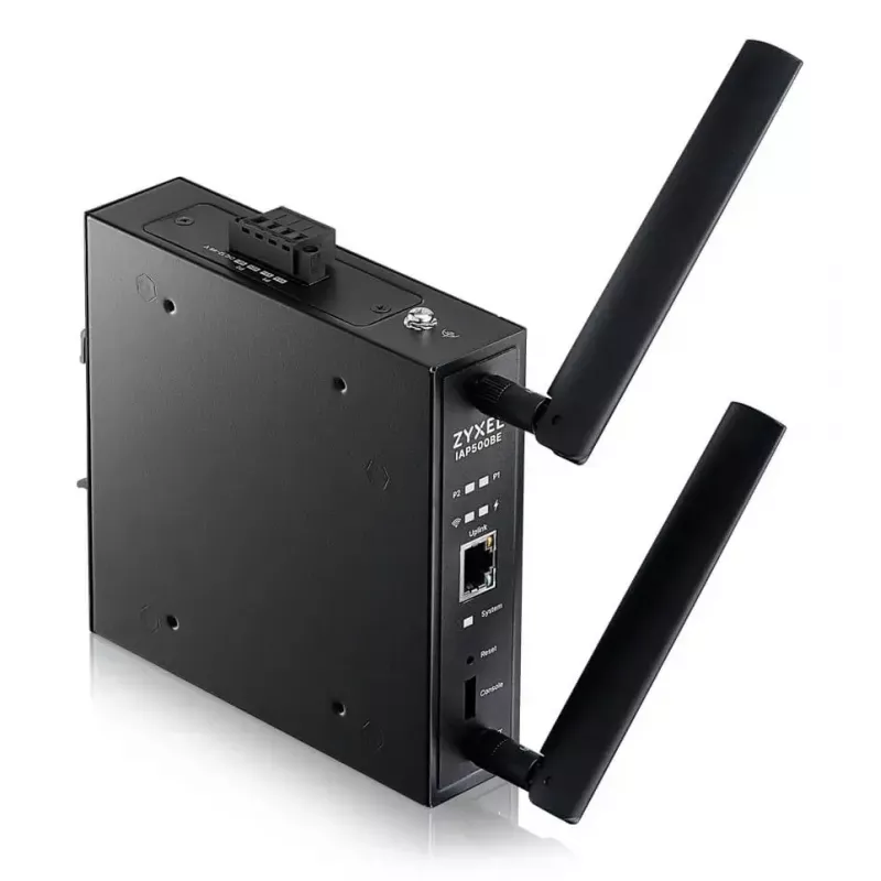 Wireless Access Point Zyxel IAP500BE — Dualband 2.4/5 GHz, 5012 Mbit/s, PoE, 1×RJ-45, externe Antennen, schwarz